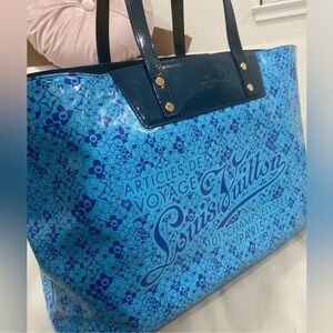 Louis Vuitton Articles de Voyage 101 Champs Eysees Paris Blue Neverfull MM